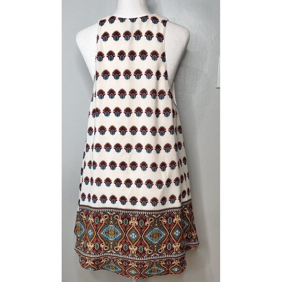 Show me your MuMu Rancho Mirage Lace Up Mini Dress Sz S Western Boho Aztec - Picture 2 of 12